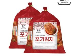 종가 중부식 포기김치 11kg (5.5kg X 2 TOP8 제품